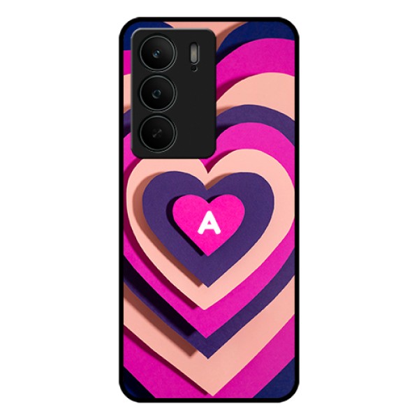 Realme C75 5G Custom Glass Phone Case - Cute Heart Pattern Design Realme C75 5G Custom Glass Phone Case - Cute Heart Pattern Design