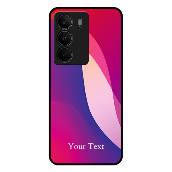 Realme C75 5G Custom Glass Phone Case - Digital Abstract Overlap Design