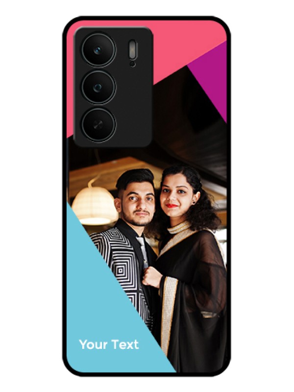 Custom Realme C75 5G Custom Glass Phone Case - Stacked Triple Colour Design