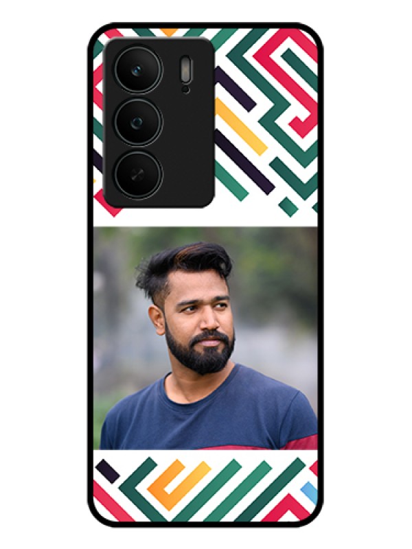 Custom Realme C75 5G Custom Glass Phone Case - Colorful Maze Pattern Design