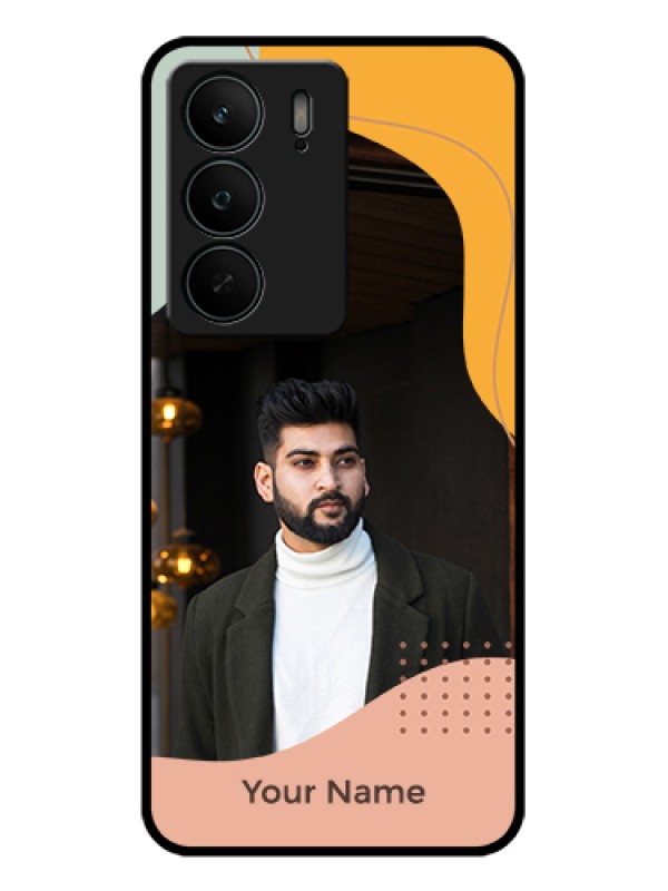 Custom Realme C75 5G Custom Glass Phone Case - Tri - Coloured Overlay Design