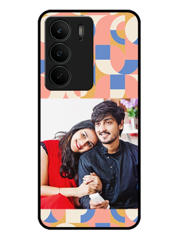 Custom Realme C75 5G Custom Glass Phone Case - Semi - Circle Maze Pattern Design