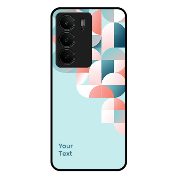 Realme C75 5G Custom Glass Phone Case - Stylish Semi - Circle Pattern Design Realme C75 5G Custom Glass Phone Case - Stylish Semi - Circle Pattern Design