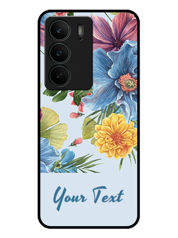 Custom Realme C75 5G Custom Glass Phone Case - Stunning Watercolored Flowers Painting Design
