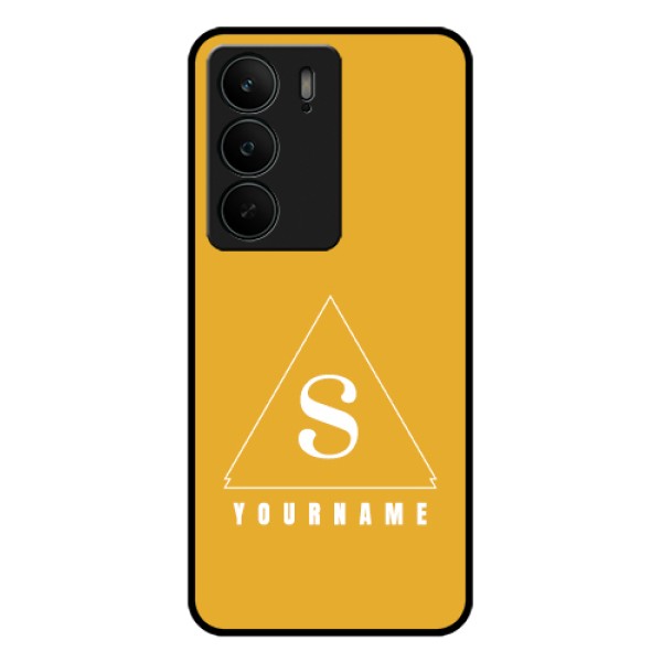 Realme C75 5G Custom Glass Phone Case - Simple Triangle Design Realme C75 5G Custom Glass Phone Case - Simple Triangle Design