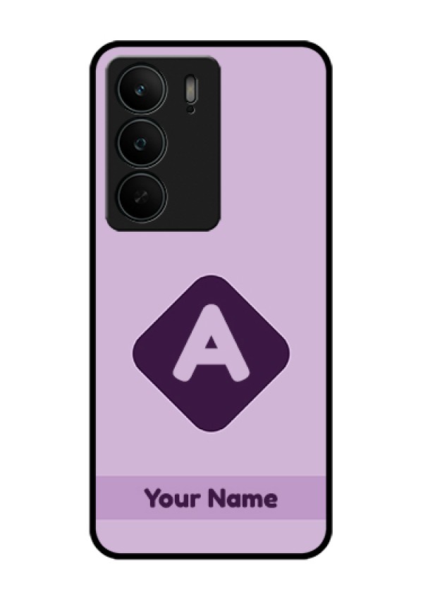 Realme C75 5G Custom Glass Phone Case - Custom Letter In Curved Badge Design