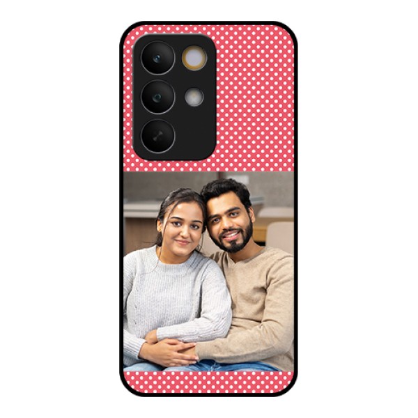 Realme C85 5G Custom Glass Phone Case - White Dotted Design