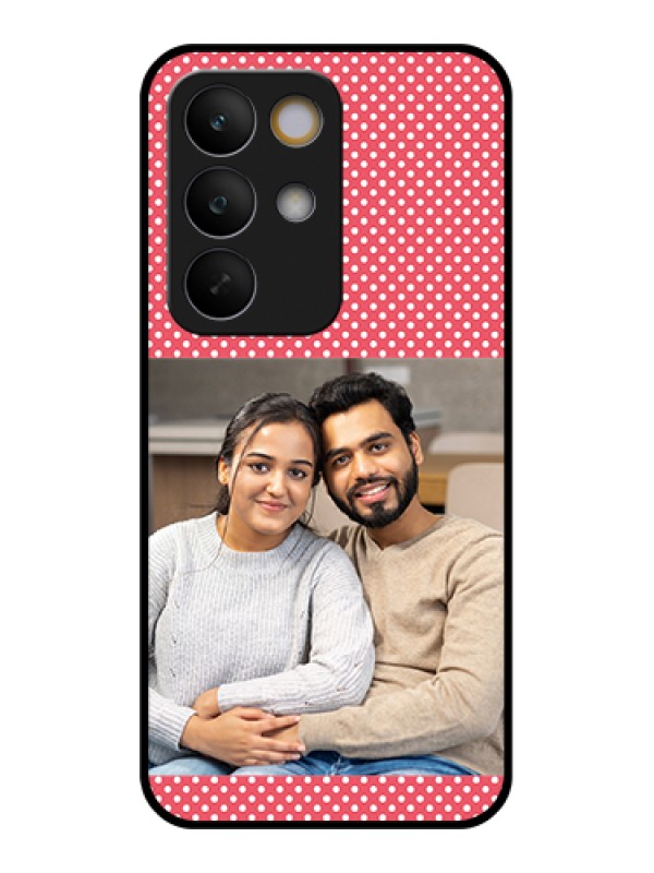 Custom Realme C85 5G Custom Glass Phone Case - White Dotted Design