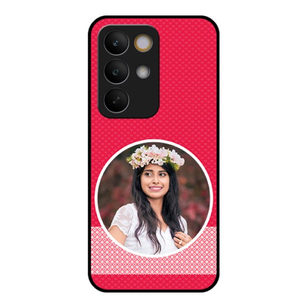 Realme C85 5G Custom Glass Phone Case - Pink Color Pattern Design