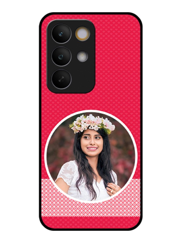 Custom Realme C85 5G Custom Glass Phone Case - Pink Color Pattern Design