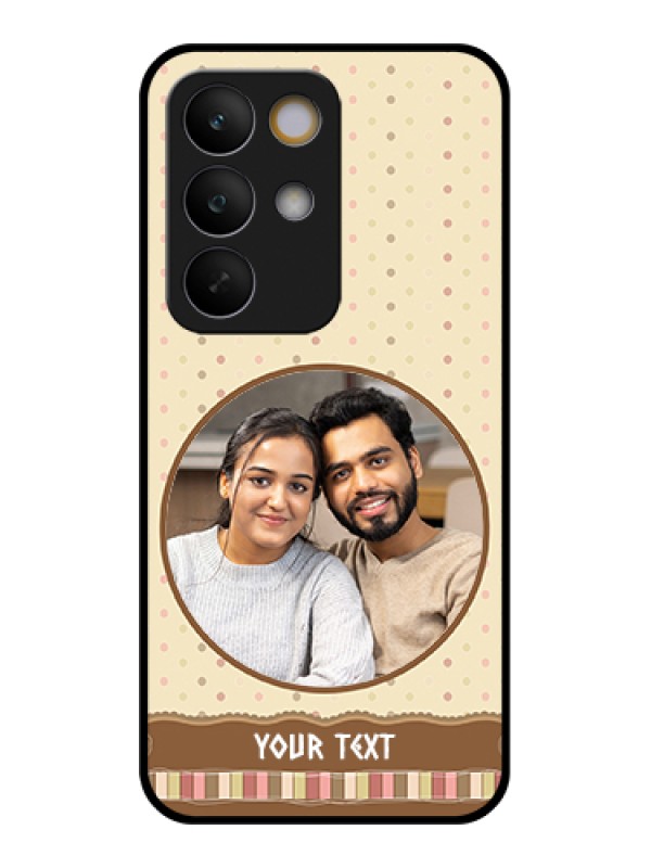 Custom Realme C85 5G Custom Glass Phone Case - Brown Dotted Mobile Case Design