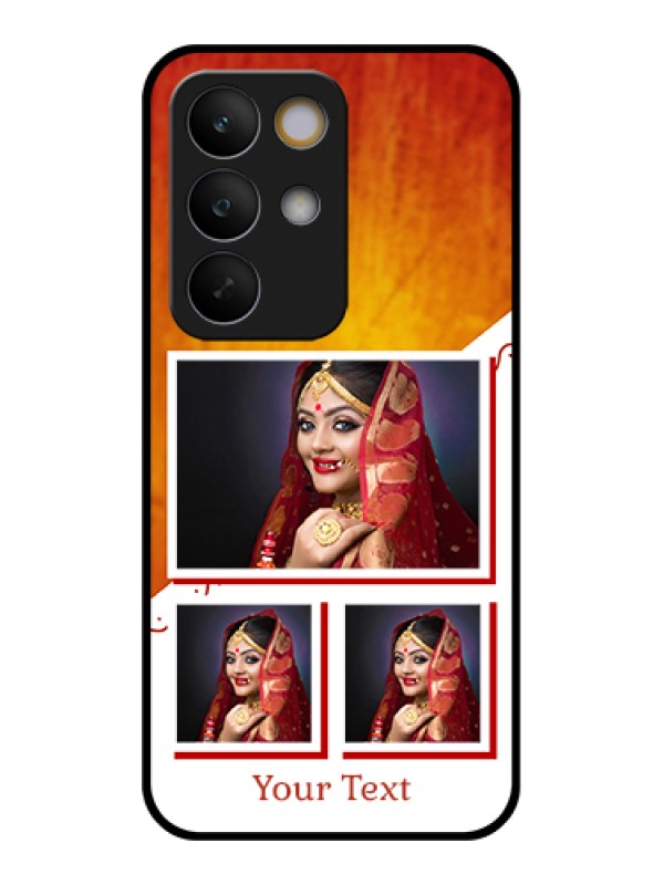 Custom Realme C85 5G Custom Glass Phone Case - Wedding Memories Design