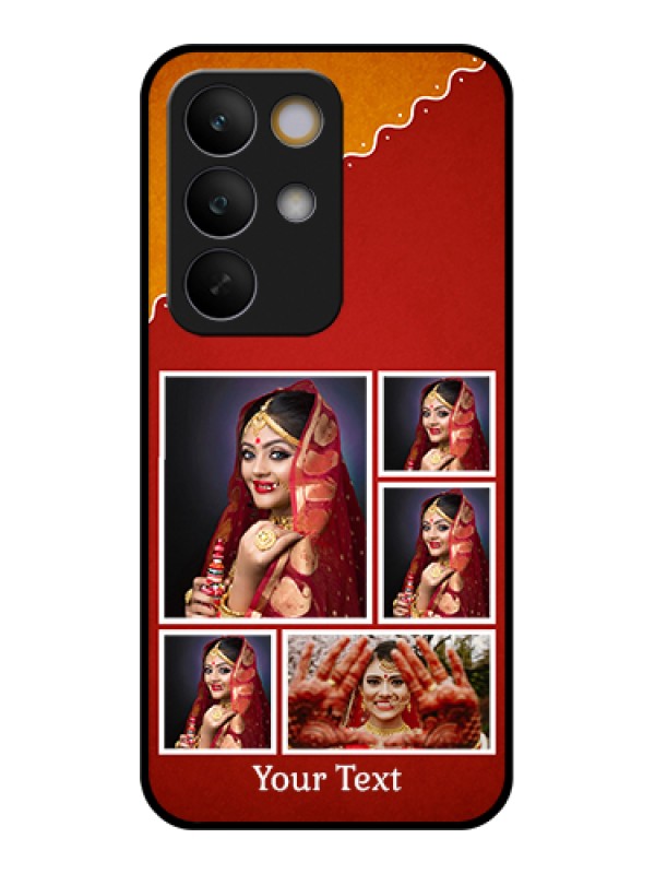 Custom Realme C85 5G Custom Glass Phone Case - Wedding Pic Upload Design