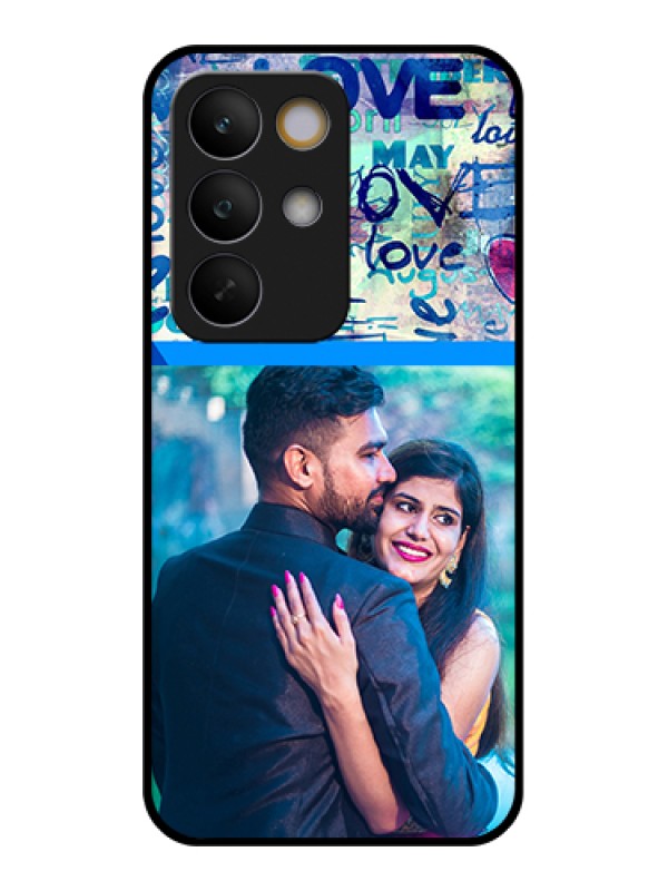 Custom Realme C85 5G Custom Glass Phone Case - Colorful Love Design