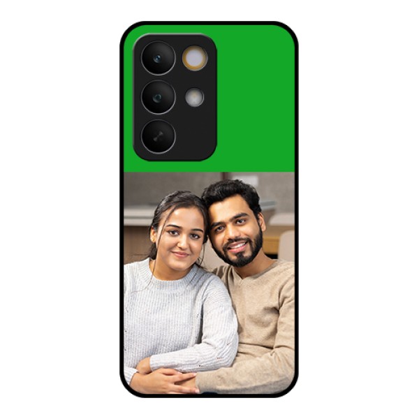 Realme C85 5G Custom Glass Phone Case - Green Pattern Design