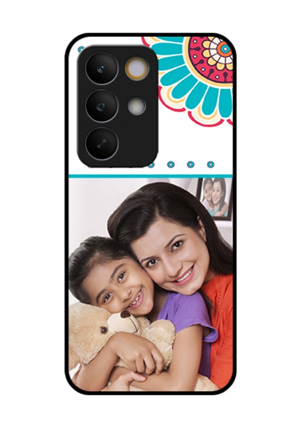 Realme C85 5G Custom Glass Phone Case - Flower Design