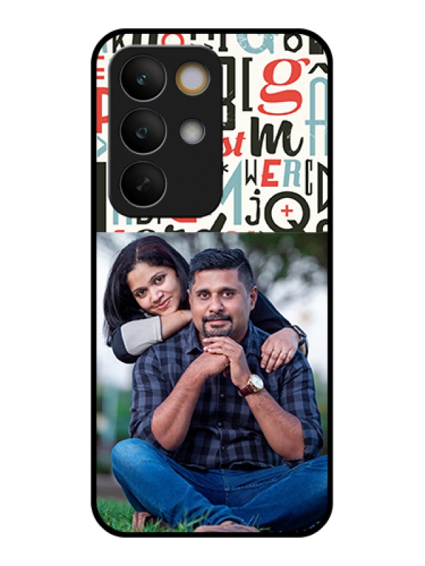 Custom Realme C85 5G Custom Glass Phone Case - Alphabet Design