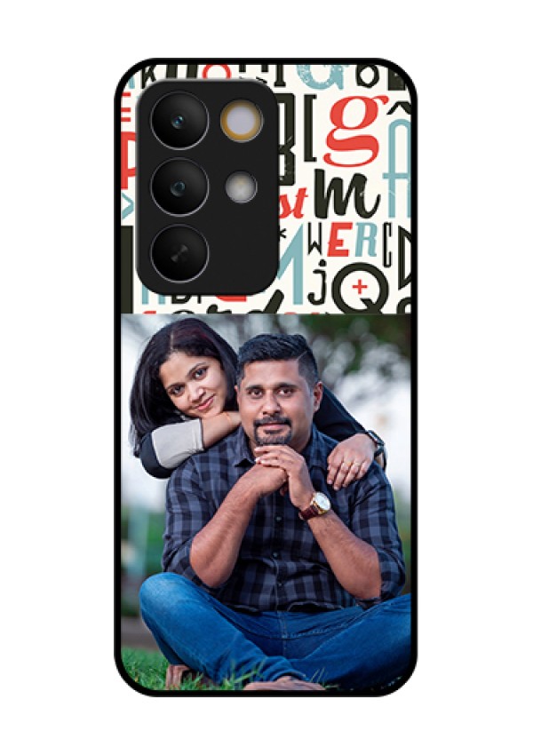 Realme C85 5G Custom Glass Phone Case - Alphabet Design