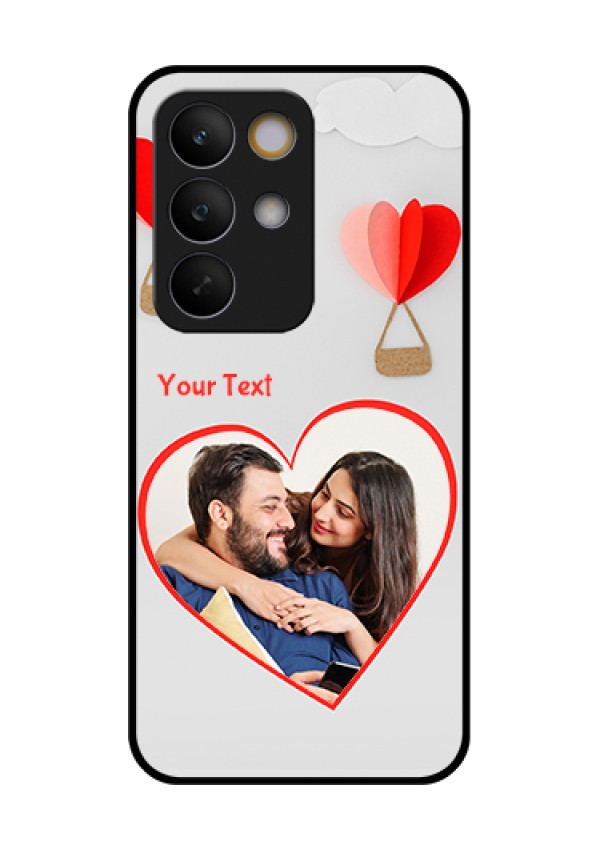 Realme C85 5G Custom Glass Phone Case - Parachute Love Design