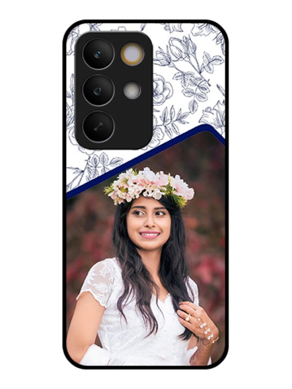 Custom Realme C85 5G Custom Glass Phone Case - Classy Floral Design