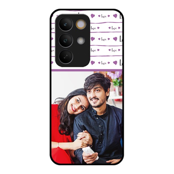 Realme C85 5G Custom Glass Phone Case - Couples Heart Design
