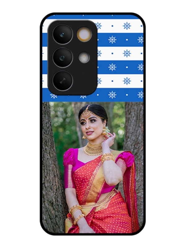 Custom Realme C85 5G Custom Glass Phone Case - Snow Pattern Design