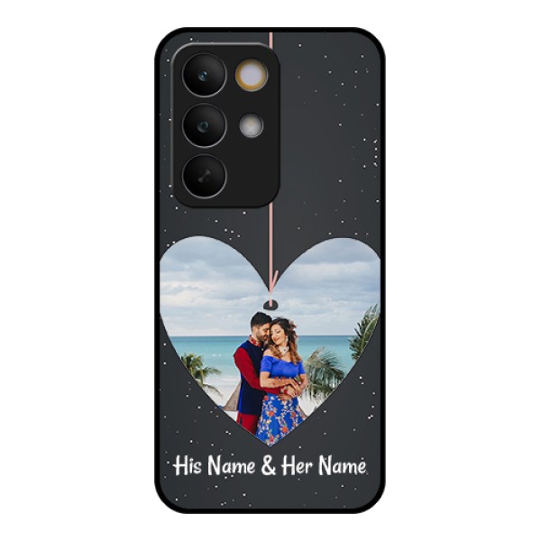 Realme C85 5G Custom Glass Phone Case - Hanging Heart Design