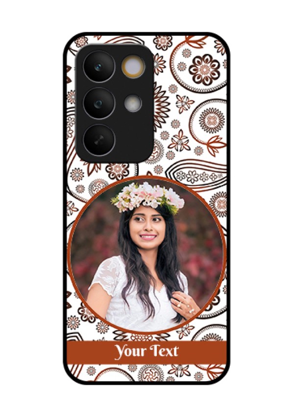 Realme C85 5G Custom Glass Phone Case - Abstract Flower Design