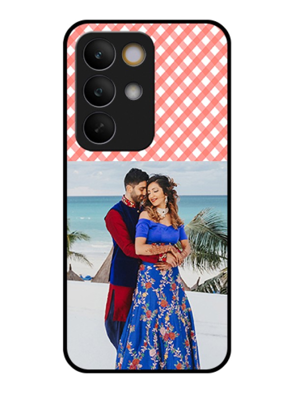 Custom Realme C85 5G Custom Glass Phone Case - Pink Pattern Design