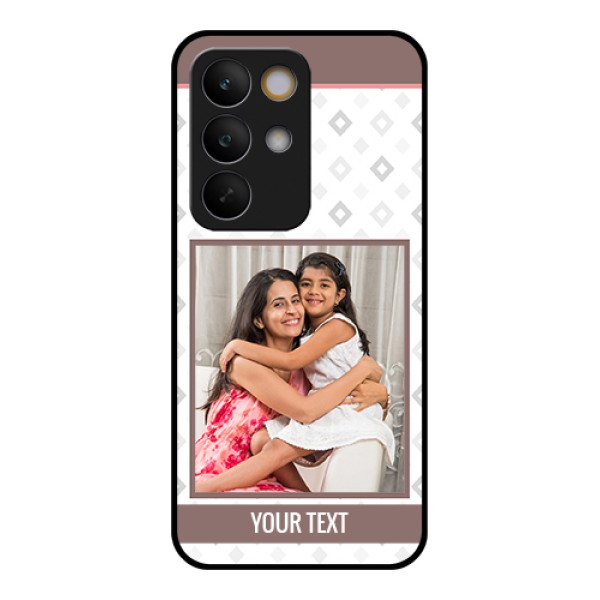 Realme C85 5G Custom Glass Phone Case - Simple Diamond Design Realme C85 5G Custom Glass Phone Case - Simple Diamond Design