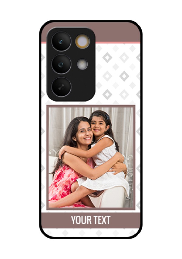 Realme C85 5G Custom Glass Phone Case - Simple Diamond Design