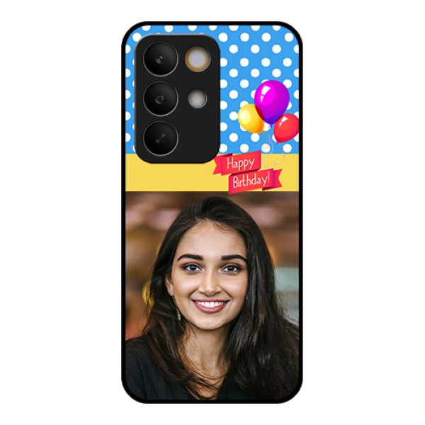Realme C85 5G Custom Glass Phone Case - Happy Birthday Design