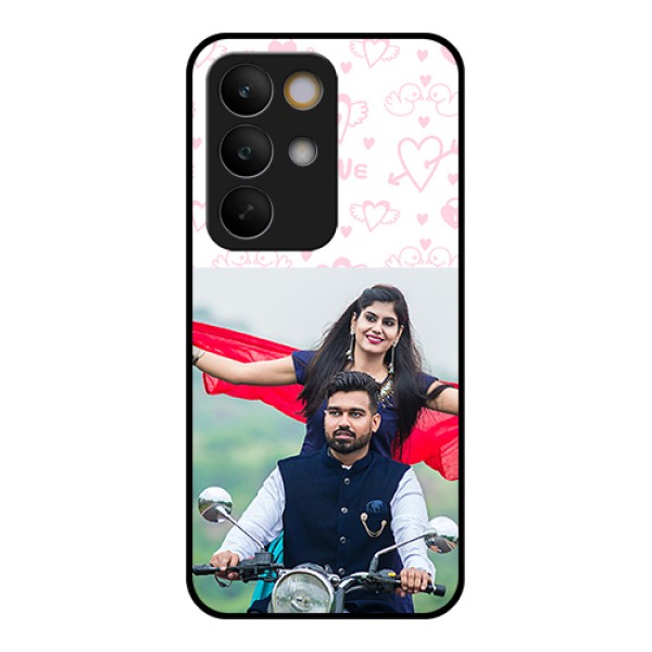 Realme C85 5G Custom Glass Phone Case - Pink Flying Heart Design Realme C85 5G Custom Glass Phone Case - Pink Flying Heart Design