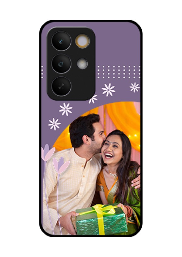 Realme C85 5G Custom Glass Phone Case - Lavender Flowers Design