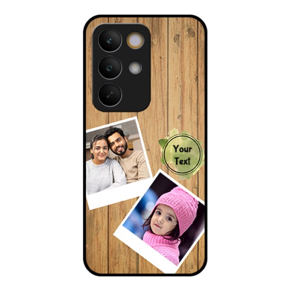 Realme C85 5G Custom Glass Phone Case - Wooden Texture Design