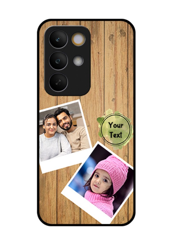 Realme C85 5G Custom Glass Phone Case - Wooden Texture Design