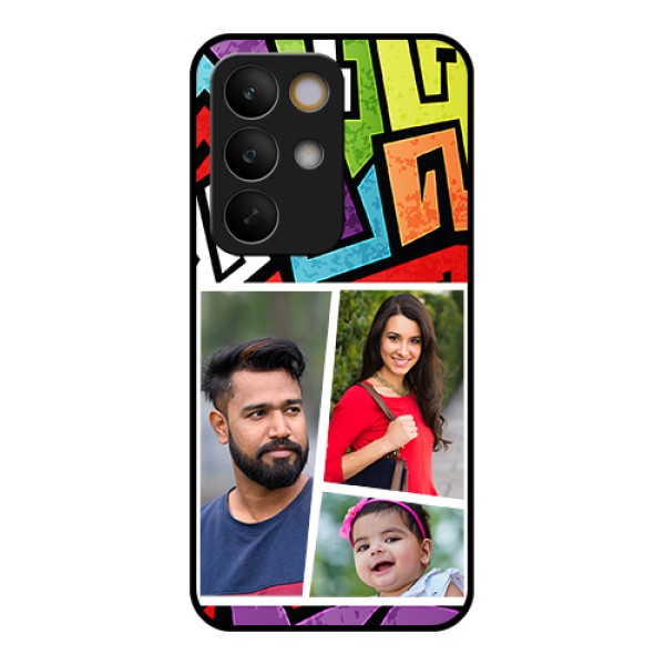 Realme C85 5G Custom Glass Phone Case - Graffiti Pattern Design