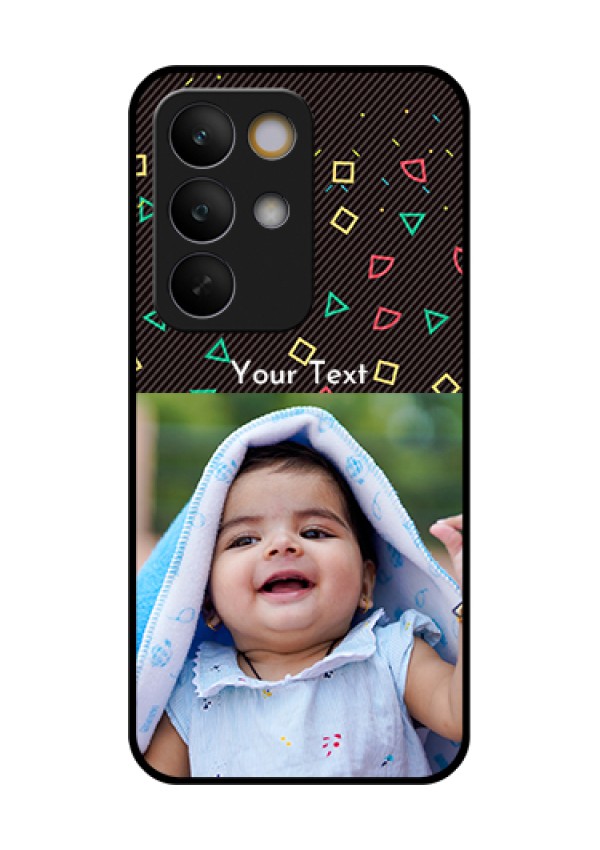 Realme C85 5G Custom Glass Phone Case - With Confetti Birthday Design