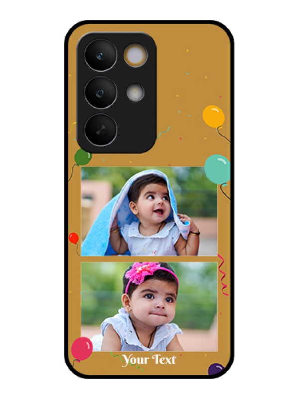 Custom Realme C85 5G Custom Glass Phone Case - Image Holder With Birthday Celebrations Design