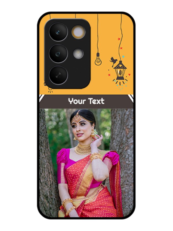 Custom Realme C85 5G Custom Glass Phone Case - With Family Picture And Icons