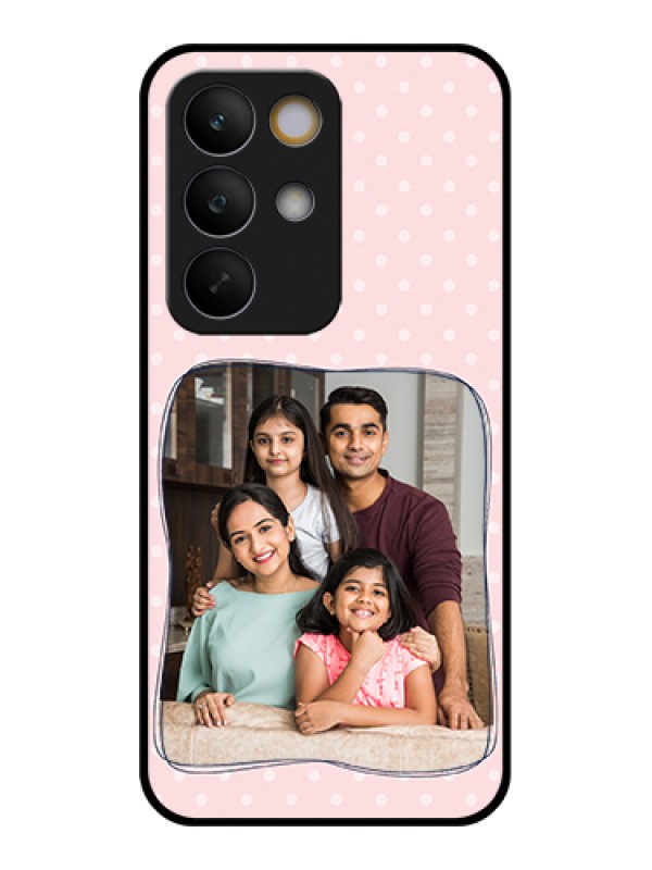 Custom Realme C85 5G Custom Glass Phone Case - Family With Dots Design