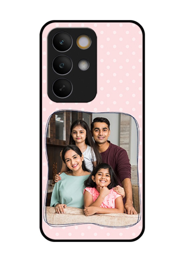 Realme C85 5G Custom Glass Phone Case - Family With Dots Design
