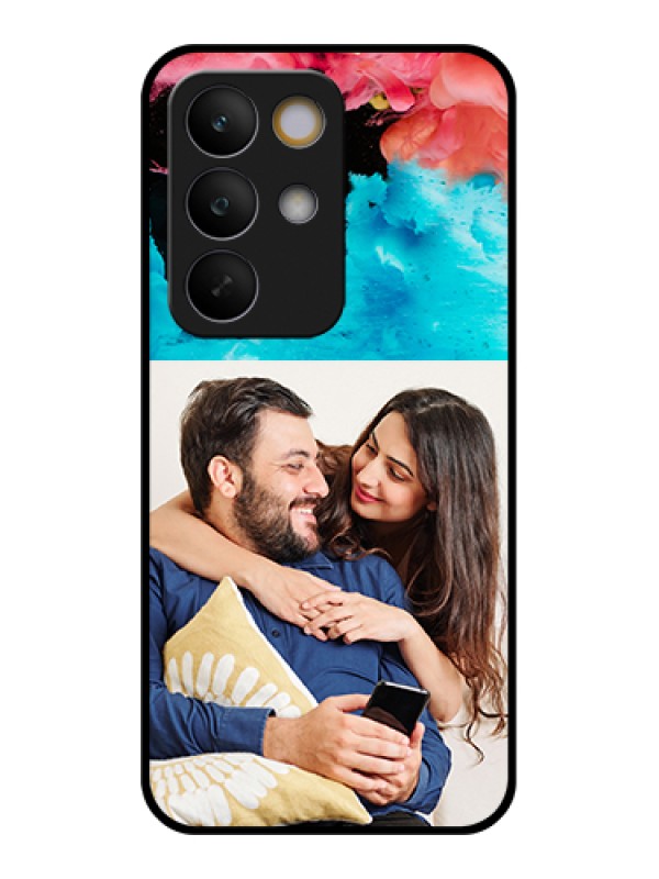 Custom Realme C85 5G Custom Glass Phone Case - Quote With Acrylic Painting Design