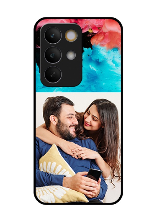 Realme C85 5G Custom Glass Phone Case - Quote With Acrylic Painting Design