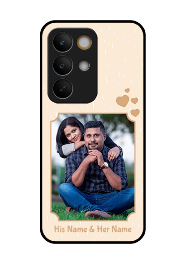 Realme C85 5G Custom Glass Phone Case - With Confetti Love Design