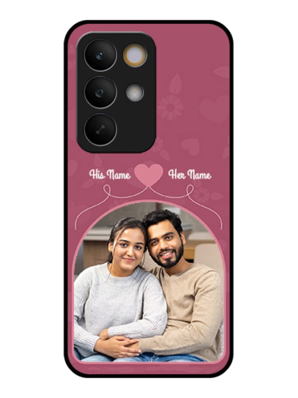 Custom Realme C85 5G Custom Glass Phone Case - Love Floral Design