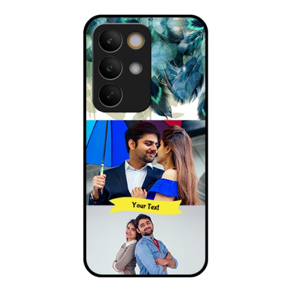 Realme C85 5G Custom Glass Phone Case - Image With Boho Peacock Feather Design Realme C85 5G Custom Glass Phone Case - Image With Boho Peacock Feather Design