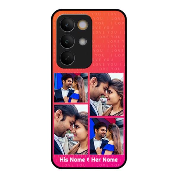 Realme C85 5G Custom Glass Phone Case - I Love You Pink Design