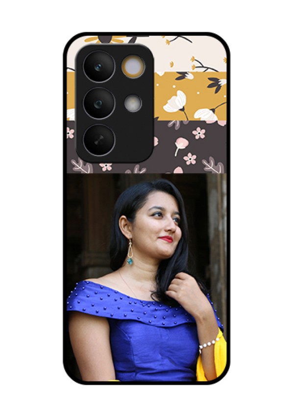 Realme C85 5G Custom Glass Phone Case - Stylish Floral Design