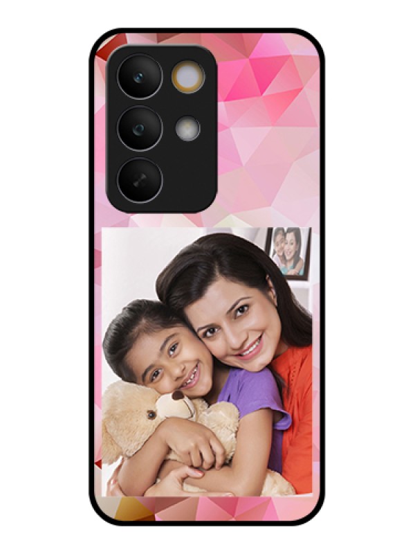 Custom Realme C85 5G Custom Glass Phone Case - Abstract Triangle Design